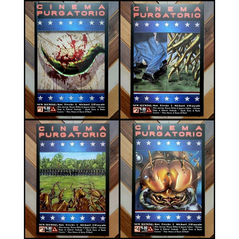 Lot of 4: CINEMA PURGATORIO #1-4 (2016) 1st Prints ALAN MOORE & KEVIN O'NEILL